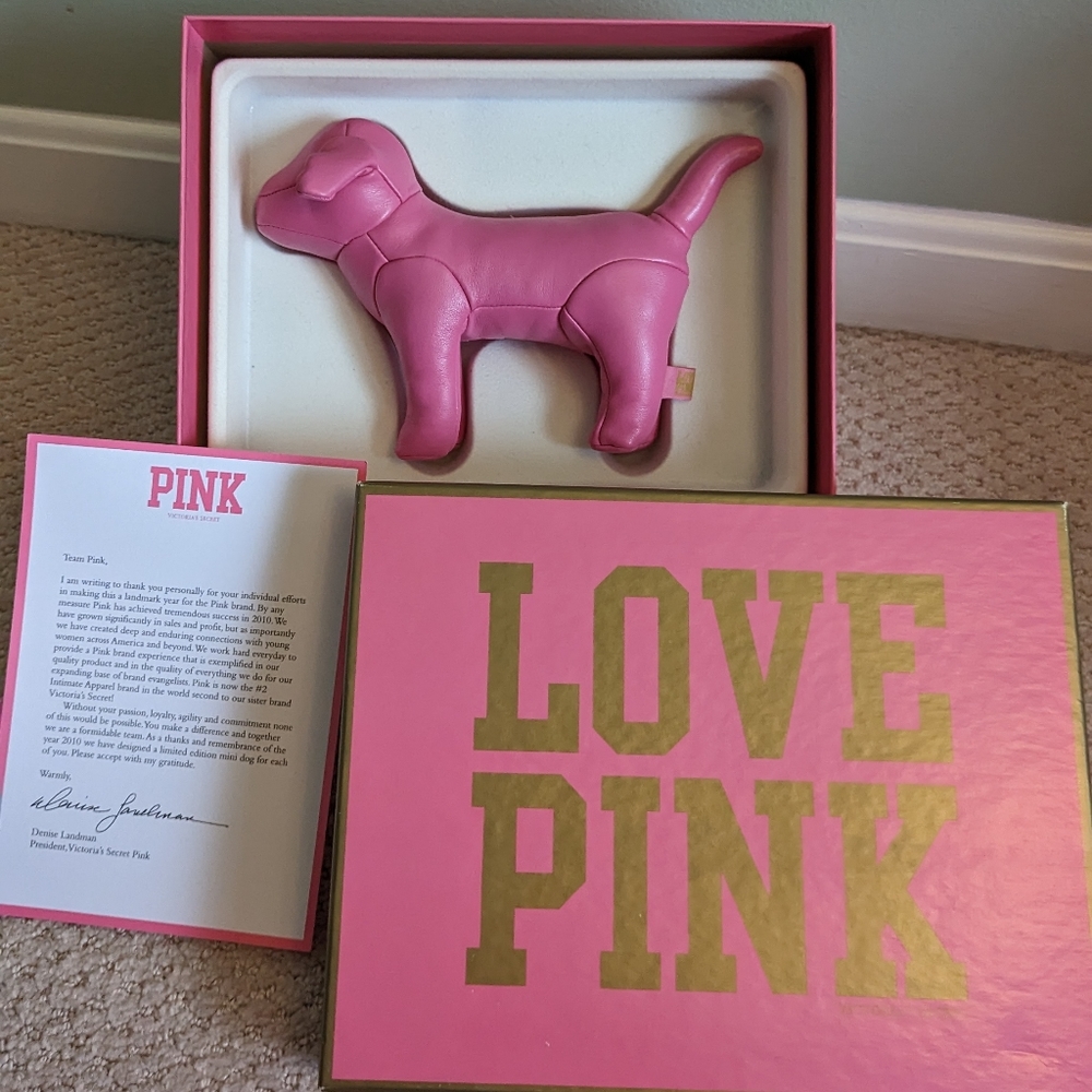 Rare PINK leather dog